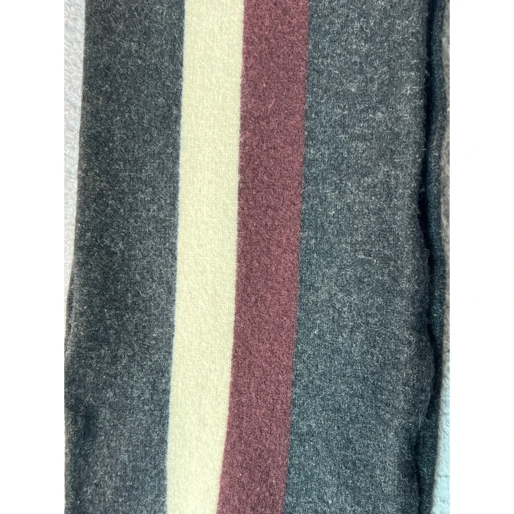 Banana Republic Lambswool Striped Scarf 48 Inch Short Winter‎ Knit Preppy